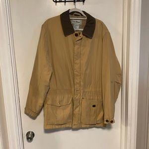 Yellow LL bean jacket. Old school size large